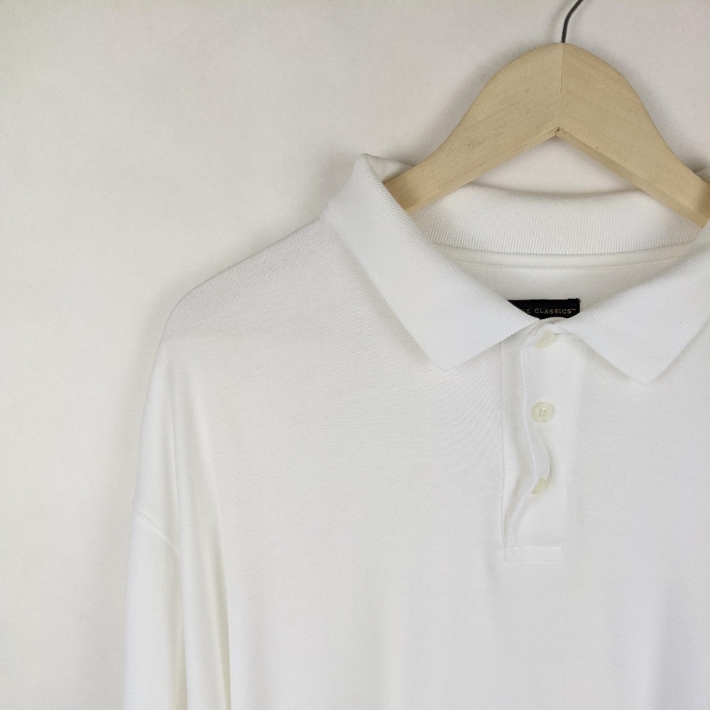 Cambridge Classics White Long-sleeved Polo Shirt - Picture 5 of 5